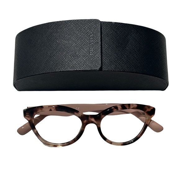 Prada Accessories - Prada Eyeglass Frames Tortoiseshell Nude Arms Case Included